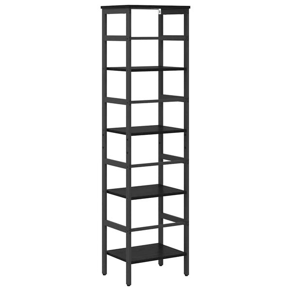 vidaXL Bookshelf Black Oak Look 40 x 29.5 x 149 cm