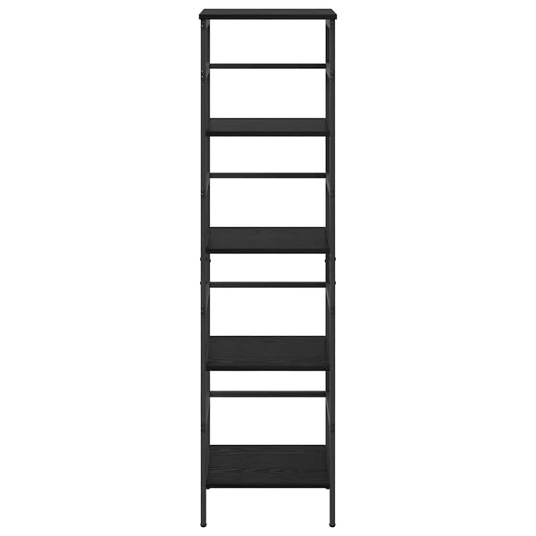 vidaXL Bookshelf Black Oak Look 40 x 29.5 x 149 cm