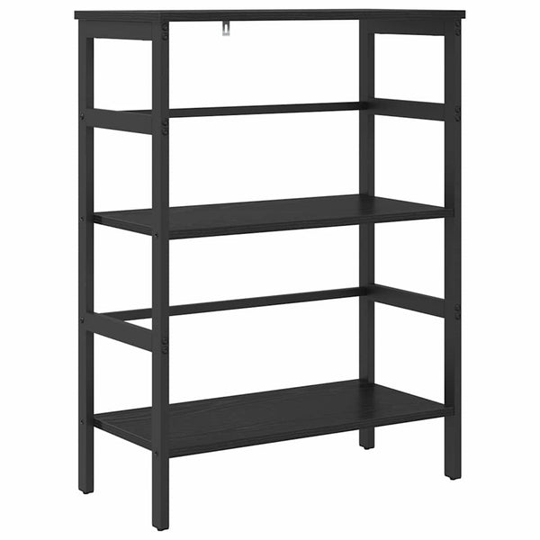 vidaXL Bookcase Black Oak Look 60 x 29.5 x 81 cm