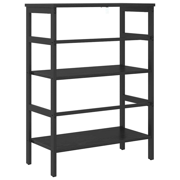 vidaXL Bookcase Black Oak Look 60 x 29.5 x 81 cm