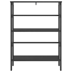 vidaXL Bookcase Black Oak Look 60 x 29.5 x 81 cm
