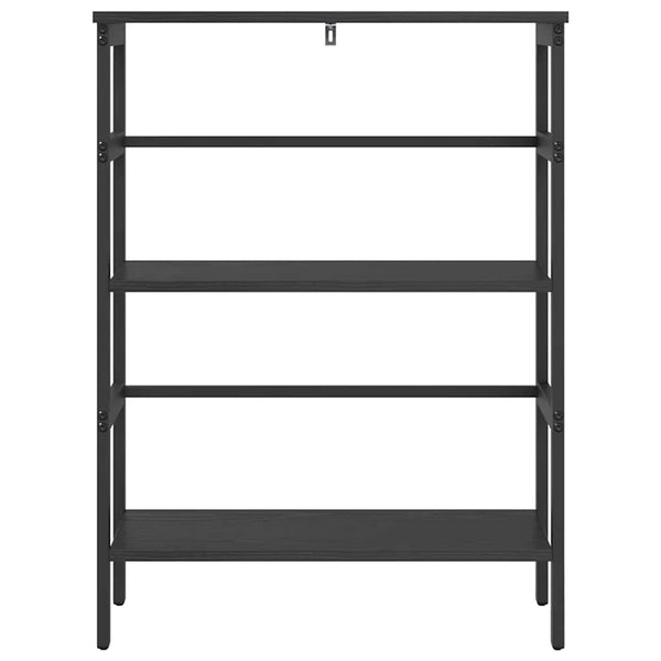 vidaXL Bookcase Black Oak Look 60 x 29.5 x 81 cm