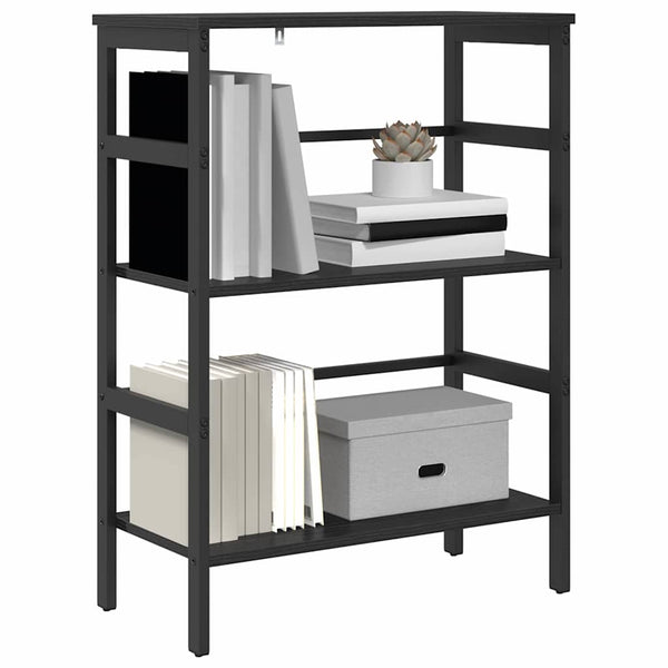 vidaXL Bookcase Black Oak Look 60 x 29.5 x 81 cm