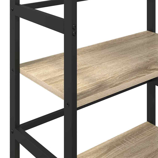 vidaXL Bookshelf Sonoma Oak 60 x 29.5 x 81 cm Engineered Wood
