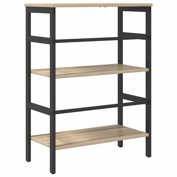 vidaXL Bookshelf Sonoma Oak 60 x 29.5 x 81 cm Engineered Wood