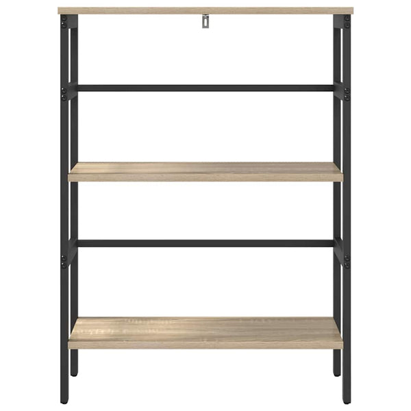 vidaXL Bookshelf Sonoma Oak 60 x 29.5 x 81 cm Engineered Wood