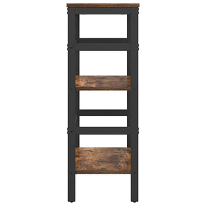 vidaXL Bookshelf Smoked Oak 60 x 29.5 x 81 cm Engineered Wood
