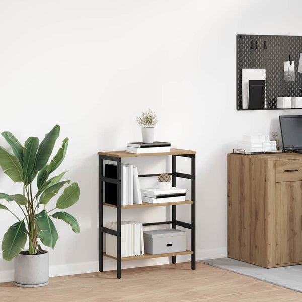 vidaXL Bookcase Artisan Oak 60 x 29.5 x 81 cm Engineered Wood