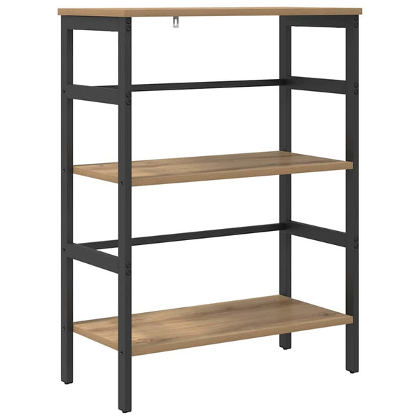 vidaXL Bookcase Artisan Oak 60 x 29.5 x 81 cm Engineered Wood
