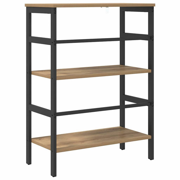 vidaXL Bookcase Artisan Oak 60 x 29.5 x 81 cm Engineered Wood