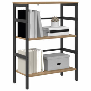 vidaXL Bookcase Artisan Oak 60 x 29.5 x 81 cm Engineered Wood