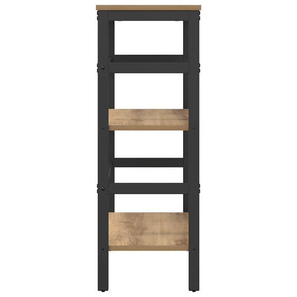 vidaXL Bookcase Artisan Oak 60 x 29.5 x 81 cm Engineered Wood