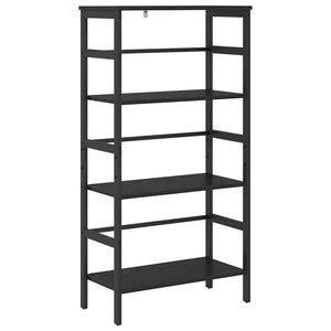 vidaXL Bookcase Black Oak Look 60 x 29.5 x 115 cm