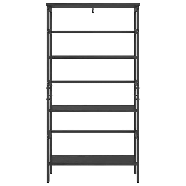 vidaXL Bookcase Black Oak Look 60 x 29.5 x 115 cm