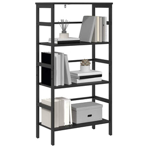 vidaXL Bookcase Black Oak Look 60 x 29.5 x 115 cm