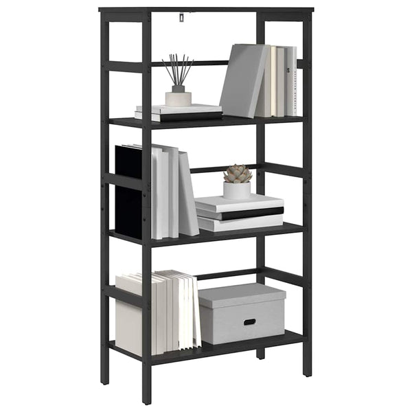 vidaXL Bookcase Black Oak Look 60 x 29.5 x 115 cm