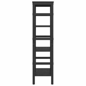 vidaXL Bookcase Black Oak Look 60 x 29.5 x 115 cm