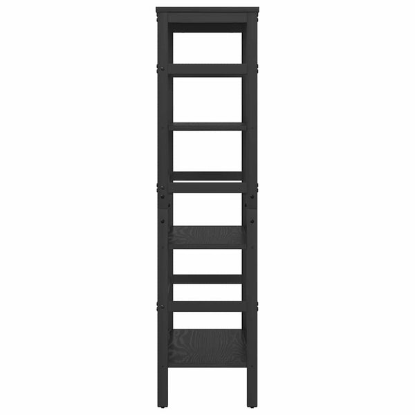 vidaXL Bookcase Black Oak Look 60 x 29.5 x 115 cm