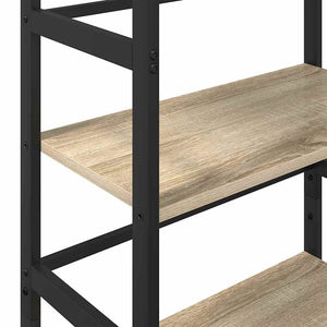 vidaXL Bookcase Sonoma Oak 60 x 29.5 x 115 cm Engineered Wood