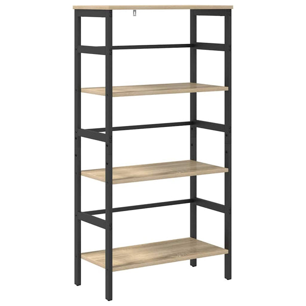 vidaXL Bookcase Sonoma Oak 60 x 29.5 x 115 cm Engineered Wood