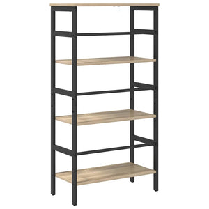 vidaXL Bookcase Sonoma Oak 60 x 29.5 x 115 cm Engineered Wood