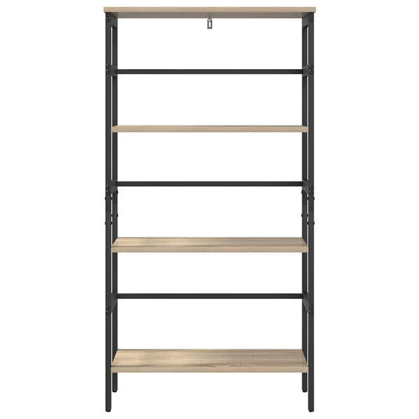 vidaXL Bookcase Sonoma Oak 60 x 29.5 x 115 cm Engineered Wood