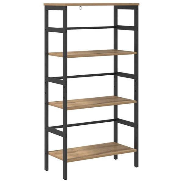 vidaXL Bookcase Artisan Oak 60 x 29.5 x 115 cm Engineered Wood