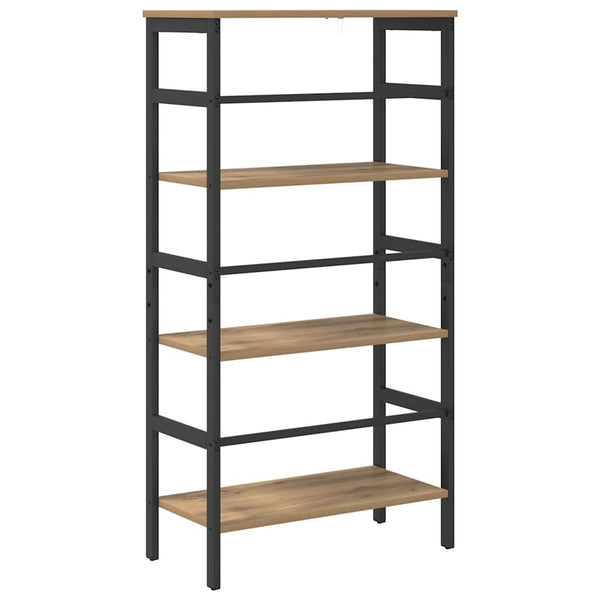 vidaXL Bookcase Artisan Oak 60 x 29.5 x 115 cm Engineered Wood