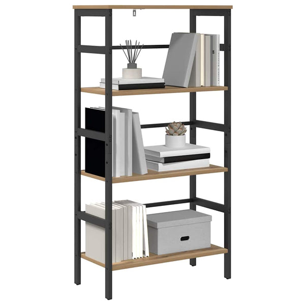 vidaXL Bookcase Artisan Oak 60 x 29.5 x 115 cm Engineered Wood