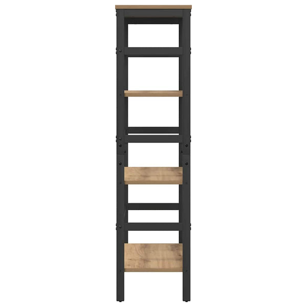 vidaXL Bookcase Artisan Oak 60 x 29.5 x 115 cm Engineered Wood