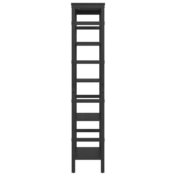 vidaXL Bookshelf Black Oak Look 60 x 29.5 x 149 cm