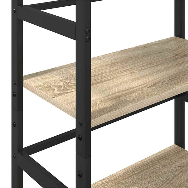 vidaXL Sonoma Oak Bookcase 60 x 29.5 x 149 cm Engineered Wood