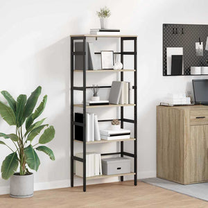vidaXL Sonoma Oak Bookcase 60 x 29.5 x 149 cm Engineered Wood
