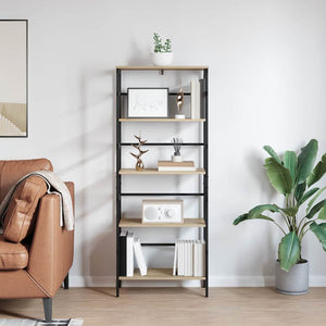 vidaXL Sonoma Oak Bookcase 60 x 29.5 x 149 cm Engineered Wood