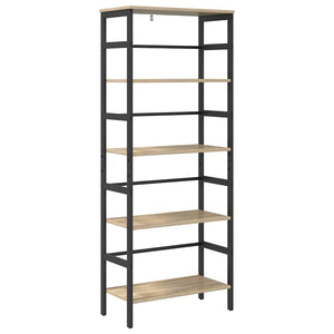 vidaXL Sonoma Oak Bookcase 60 x 29.5 x 149 cm Engineered Wood