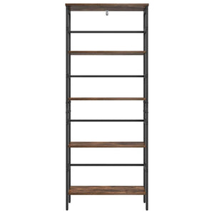 vidaXL Bookshelf Smoked Oak 60 x 29.5 x 149 cm Engineered Wood