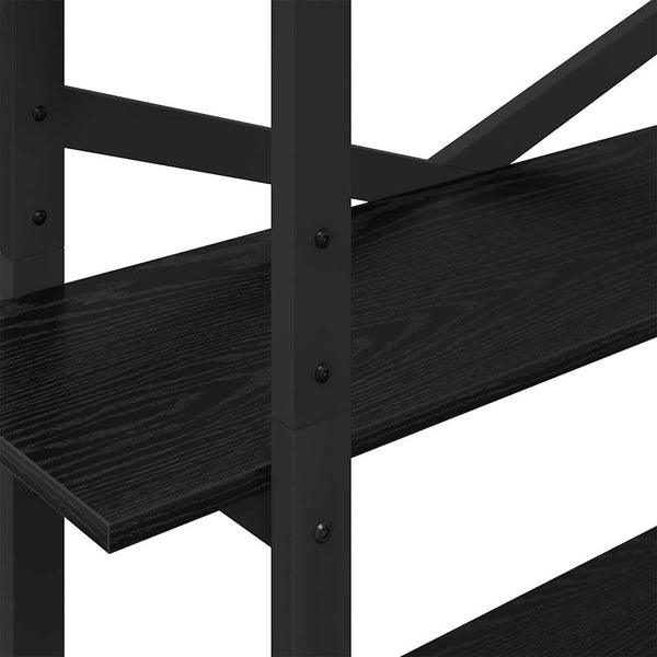 vidaXL Bookcase Black Oak Look 100 x 33.5 x 178 cm
