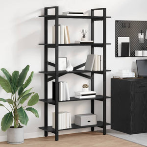 vidaXL Bookcase Black Oak Look 100 x 33.5 x 178 cm