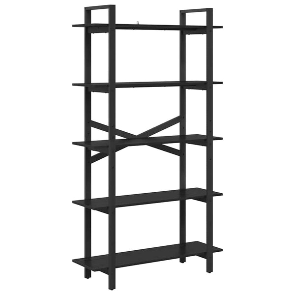 vidaXL Bookcase Black Oak Look 100 x 33.5 x 178 cm