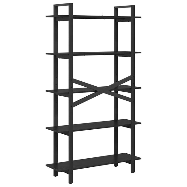 vidaXL Bookcase Black Oak Look 100 x 33.5 x 178 cm