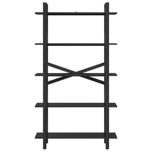 vidaXL Bookcase Black Oak Look 100 x 33.5 x 178 cm