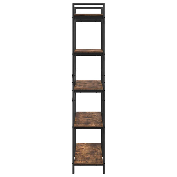 vidaXL Bookcase Smoked Oak 100x33.5x178 cm Engineered Wood