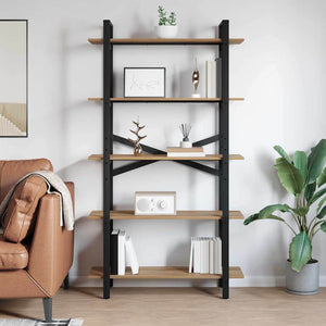 vidaXL Bookcase Artisan Oak 100 x 33.5 x 178 cm Engineered Wood