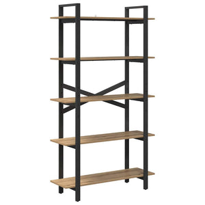 vidaXL Bookcase Artisan Oak 100 x 33.5 x 178 cm Engineered Wood