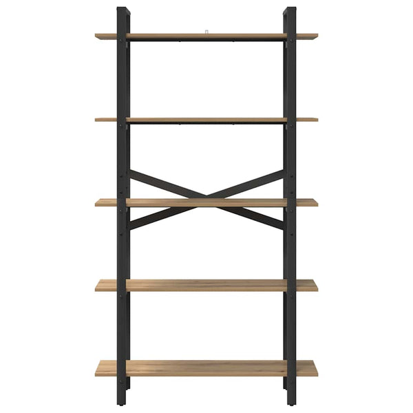 vidaXL Bookcase Artisan Oak 100 x 33.5 x 178 cm Engineered Wood