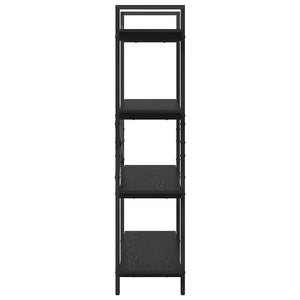 vidaXL Bookcase Black Oak Look 100 x 33.5 x 140 cm