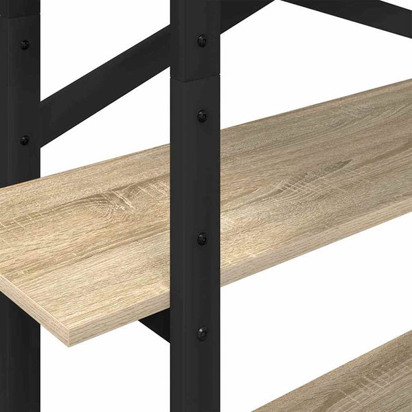 vidaXL Bookcase Sonoma Oak 100 x 33.5 x 140 cm Engineered Wood