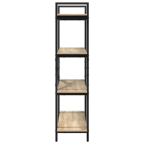 vidaXL Bookcase Sonoma Oak 100 x 33.5 x 140 cm Engineered Wood