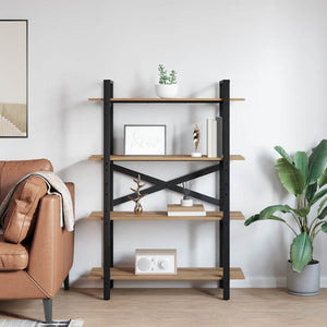 vidaXL Bookcase Artisan Oak 100 x 33.5 x 140 cm Engineered Wood