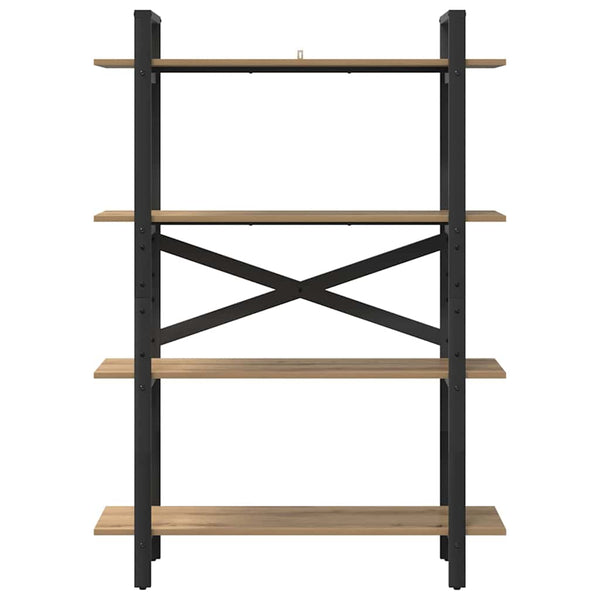 vidaXL Bookcase Artisan Oak 100 x 33.5 x 140 cm Engineered Wood